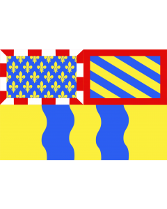 Flag: Saône-et-Loire |  landscape flag | 2.16m² | 23sqft | 120x180cm | 4x6ft 