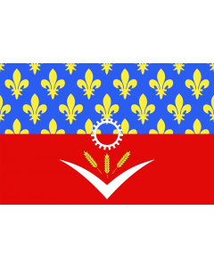 Flag: Seine-Saint-Denis |  landscape flag | 2.16m² | 23sqft | 120x180cm | 4x6ft 