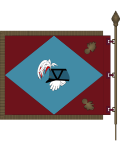 Bandiera: Fanion Corniche brutionne |  1,35&nbsp;m² | 120&nbsp;×&nbsp;110&nbsp;cm 