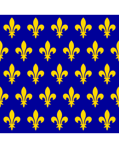 Flag: France sec. XII-XIII |  1.35m² | 14.5sqft | 120x120cm | 45x45inch 