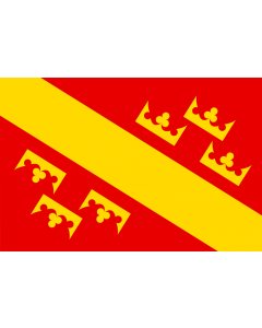 Flag: French province of Haute-Alsace |  landscape flag | 2.16m² | 23sqft | 120x180cm | 4x6ft 