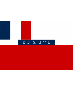 Flag: Kingdom of Rurutu as a French protectorate from 1889 to 1901 |  landscape flag | 2.16m² | 23sqft | 120x180cm | 4x6ft 