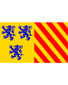 Flag: Alternate flag of the region Limousin in France |  landscape flag | 2.16m² | 23sqft | 120x180cm | 4x6ft 