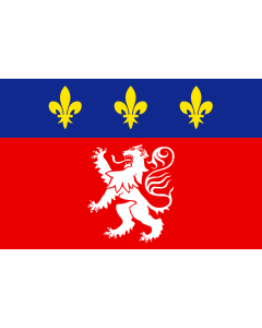 Flag: French province of Lyonnais |  landscape flag | 1.35m² | 14.5sqft | 90x150cm | 3x5ft 