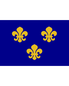 Flag: Medieval France | Present day s Île-de-France |  landscape flag | 0.06m² | 0.65sqft | 20x30cm | 8x12in 
