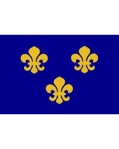 Flag: Medieval France | Present day s Île-de-France |  landscape flag | 2.16m² | 23sqft | 120x180cm | 4x6ft 