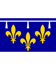 Flag: Region Orléanais in France |  landscape flag | 1.35m² | 14.5sqft | 90x150cm | 3x5ft 