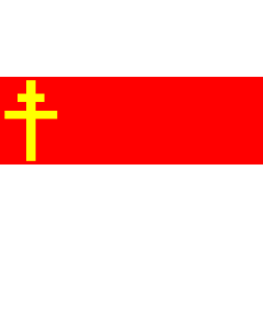 Bandiera: Republic of Alsace-Lorraine | Alsace-Lorraine | Geplante und am 25. Juni 1912 parlamentarisch beschlossene  allerdings nicht offiziell eingeführte  Flagge des Reichslandes Elsaß-Lothringen; Flagge der kurzzeitig selbstständigen Republik Elsaß-Lo