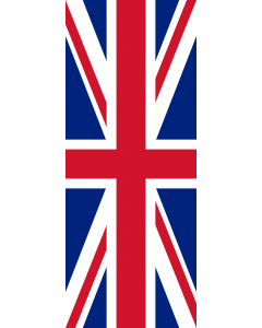 Flag: United Kingdom |  portrait flag | 3.5m² | 38sqft | 300x120cm | 10x4ft 