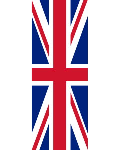 Vertical Hanging Swivel Crossbar Banner Flag: United Kingdom |  portrait flag | 6m² | 64sqft | 400x150cm | 13x5ft 