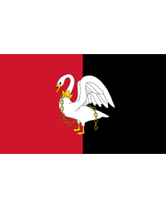 Flag: Buckinghamshire |  landscape flag | 1.35m² | 14.5sqft | 90x150cm | 3x5ft 