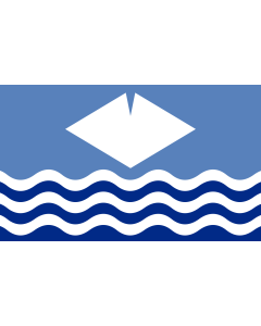 Flag: Isle of Wight |  landscape flag | 1.35m² | 14.5sqft | 90x150cm | 3x5ft 