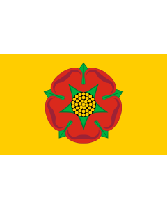 Flag: Lancashire |  landscape flag | 1.35m² | 14.5sqft | 90x150cm | 3x5ft 