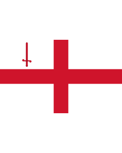 Flag: London |  landscape flag | 2.4m² | 26sqft | 120x200cm | 4x7ft 
