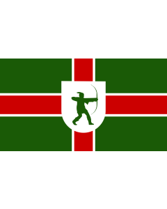 Flag: Nottinghamshire |  landscape flag | 2.4m² | 26sqft | 120x200cm | 4x7ft 