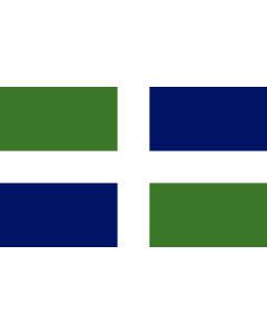 Flag: Oxfordshire |  landscape flag | 1.35m² | 14.5sqft | 90x150cm | 3x5ft 