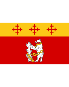 Flag: Warwickshire |  landscape flag | 1.5m² | 16sqft | 100x150cm | 3.5x5ft 
