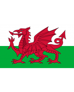 Flag: Wales |  landscape flag | 2.16m² | 23sqft | 120x180cm | 4x6ft 