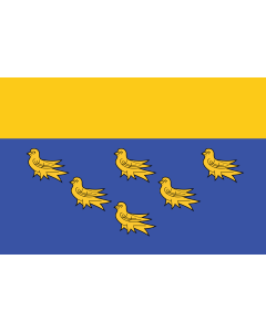 Flag: West Sussex |  landscape flag | 3.375m² | 36sqft | 150x225cm | 5x7.5ft 