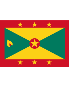 Flag: Grenada |  landscape flag | 0.135m² | 1.5sqft | 30x45cm | 1x1.5foot 
