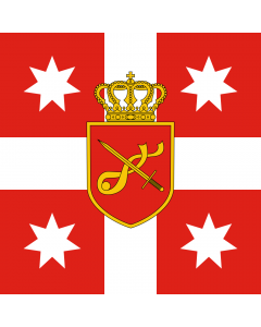 Flag: Georgia. Standard of Chief of General Staff |  0.06m² | 0.65sqft | 25x25cm | 10x10inch 