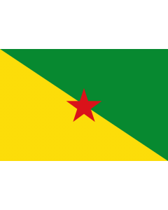 Bandiera: Guyana Francese |  bandiera paesaggio | 2.16m² | 120x180cm 