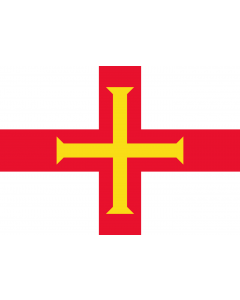 Flag: Guernsey |  landscape flag | 0.7m² | 7.5sqft | 70x100cm | 2x3ft 