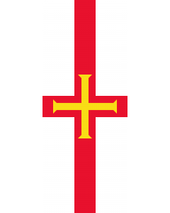 Flag: Guernsey |  portrait flag | 3.5m² | 38sqft | 300x120cm | 10x4ft 