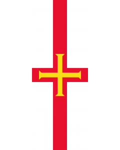 Flag: Guernsey |  portrait flag | 6m² | 64sqft | 400x150cm | 13x5ft 