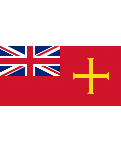 Flag: Civil Ensign of Guernsey |  landscape flag | 1.35m² | 14.5sqft | 80x160cm | 30x60inch 