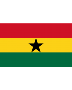 Flag: Ghana |  landscape flag | 1.35m² | 14.5sqft | 90x150cm | 3x5ft 