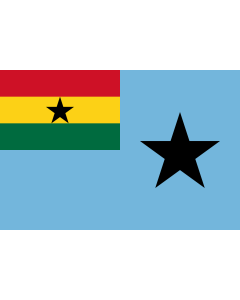 Bandera: Civil Air Ensign of Ghana |  bandera paisaje | 2.16m² | 120x180cm 