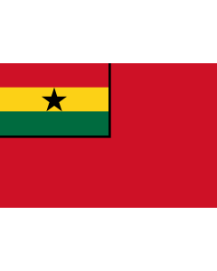 Bandera: Civil Ensign of Ghana |  bandera paisaje | 1.35m² | 90x150cm 