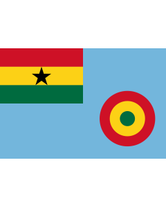 Bandera: Ensign of the Ghana Air Force |  bandera paisaje | 2.16m² | 120x180cm 