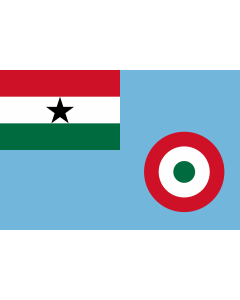 Bandera: Ensign of the Ghana Air Force 1964-1966 |  bandera paisaje | 2.16m² | 120x180cm 