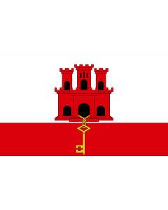 Table-Flag / Desk-Flag: Gibraltar 15x25cm