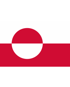 Flag: Greenland |  landscape flag | 2.16m² | 23sqft | 120x180cm | 4x6ft 