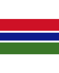 Table-Flag / Desk-Flag: Gambia 15x25cm
