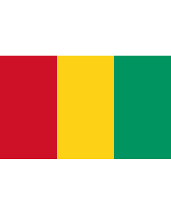 Table-Flag / Desk-Flag: Guinea 15x25cm