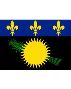 Flag: Guadeloupe |  landscape flag | 0.7m² | 7.5sqft | 70x100cm | 2x3ft 