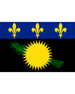Flag: Guadeloupe |  landscape flag | 0.06m² | 0.65sqft | 20x30cm | 8x12in 