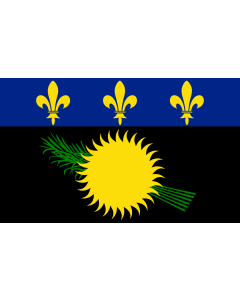 Table-Flag / Desk-Flag: Guadeloupe 15x25cm