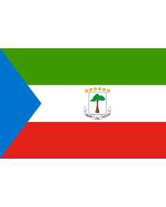 Flag: Equatorial Guinea |  landscape flag | 0.06m² | 0.65sqft | 20x30cm | 8x12in 