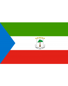 Flag: Equatorial Guinea |  landscape flag | 1.35m² | 14.5sqft | 90x150cm | 3x5ft 