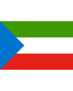 Bandera: Equatorial Guinea  without coat of arms | Equatorial Guinea without coat of arms | Äquatorialguineas ohne Wappen |  bandera paisaje | 1.35m² | 90x150cm 