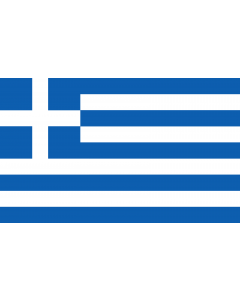 Flag: Greece |  landscape flag | 1.35m² | 14.5sqft | 90x150cm | 3x5ft 