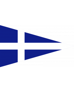 Flag: Greek Royal Navy Senior officer s |  landscape flag | 0.06m² | 0.65sqft | 20x30cm | 8x12in 