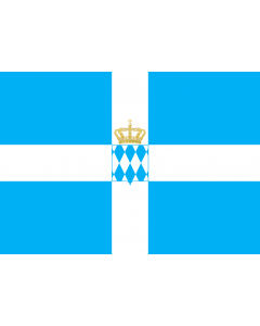 Flagge: XL Kingdom of Greece 1833-1862  |  Querformat Fahne | 2.16m² | 120x180cm 
