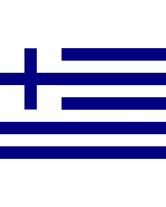 Flag: Supposed Merchant Navy Ensign of Greece  1822-1828 |  landscape flag | 1.35m² | 14.5sqft | 90x150cm | 3x5ft 