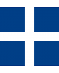 Flagge: XL Naval Jack of Greece  |  Fahne 2.16m² | 150x150cm 
